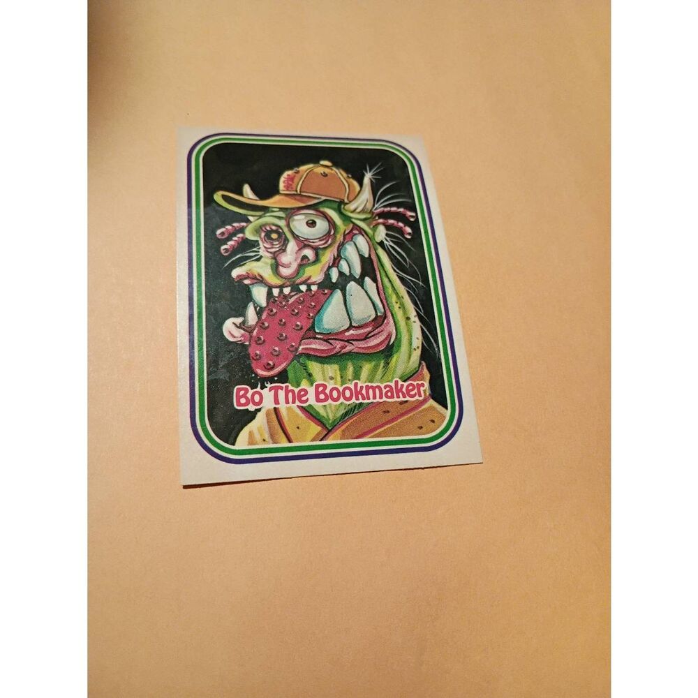 1988 Leaf Awesome All Stars Trading Card 50 Bo the Bookmaker Baseball Parody